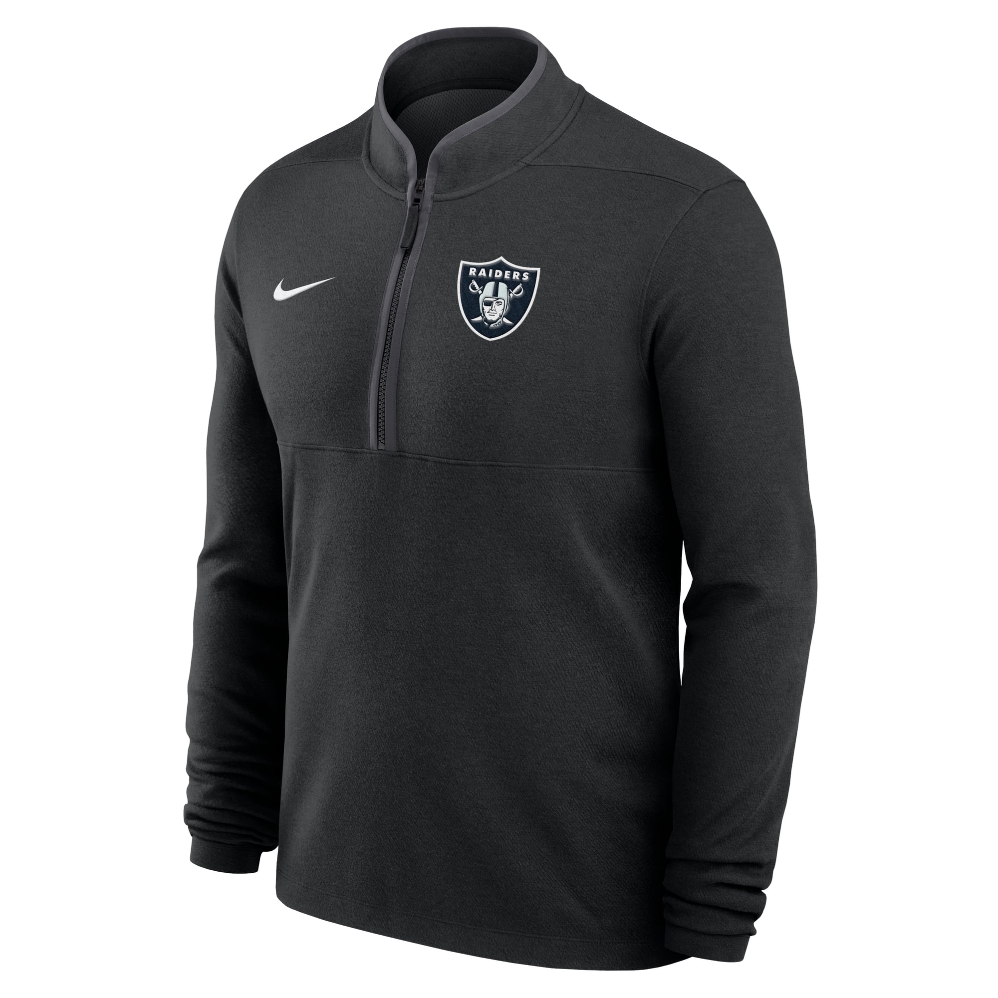 Men's Nike Black Las Vegas Raiders Primetime Victory Dri-FIT Half-Zip Pullover